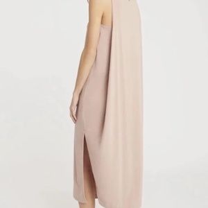 Cuyana Drape Back Dress (Blush) - Small